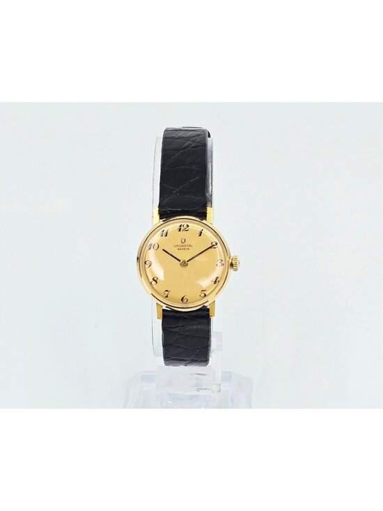 Universal geneve | 18k - Gem Universal Geneve 18K Yellow Gold Manual Wind Watch Cal 42 23mm Box Papers